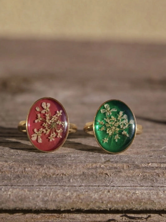Cimelia Round Forget-Me-Not Ring