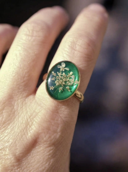 Cimelia Round Forget-Me-Not Ring