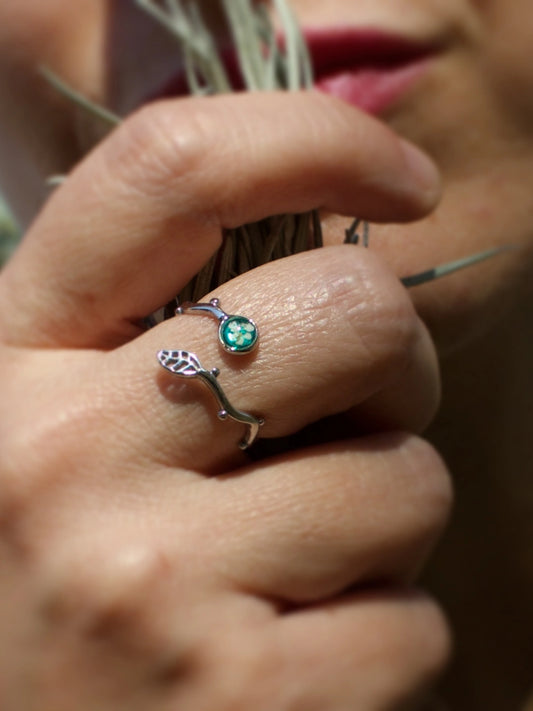 Anello Lilliput Foglia, Carota Selvatica