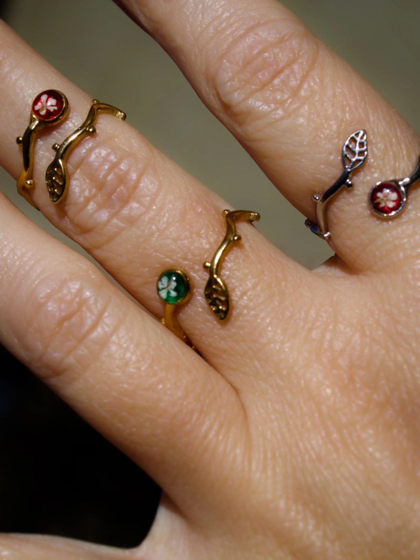 Anello Lilliput Foglia, Carota Selvatica