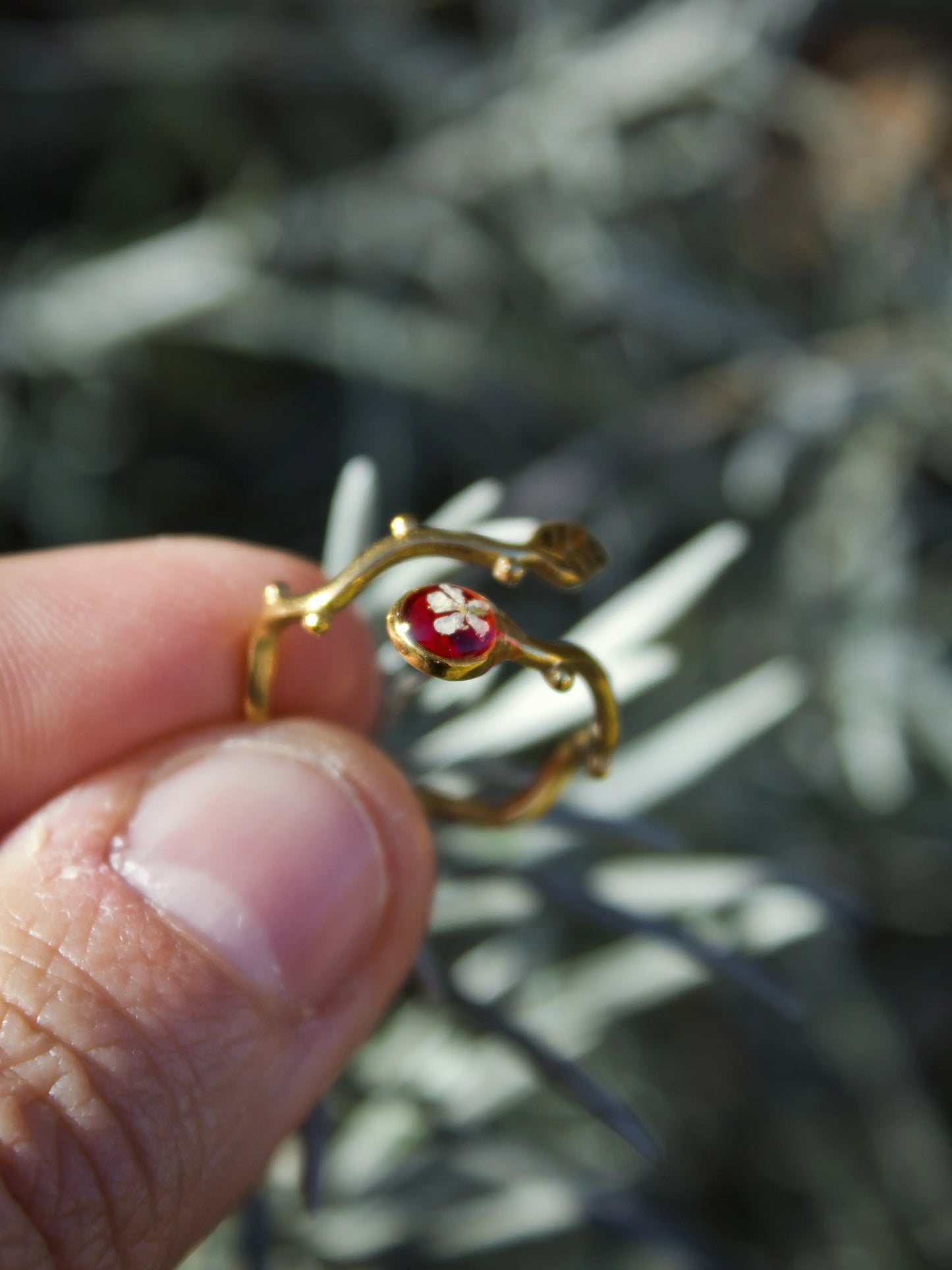 Anello Lilliput Foglia, Carota Selvatica