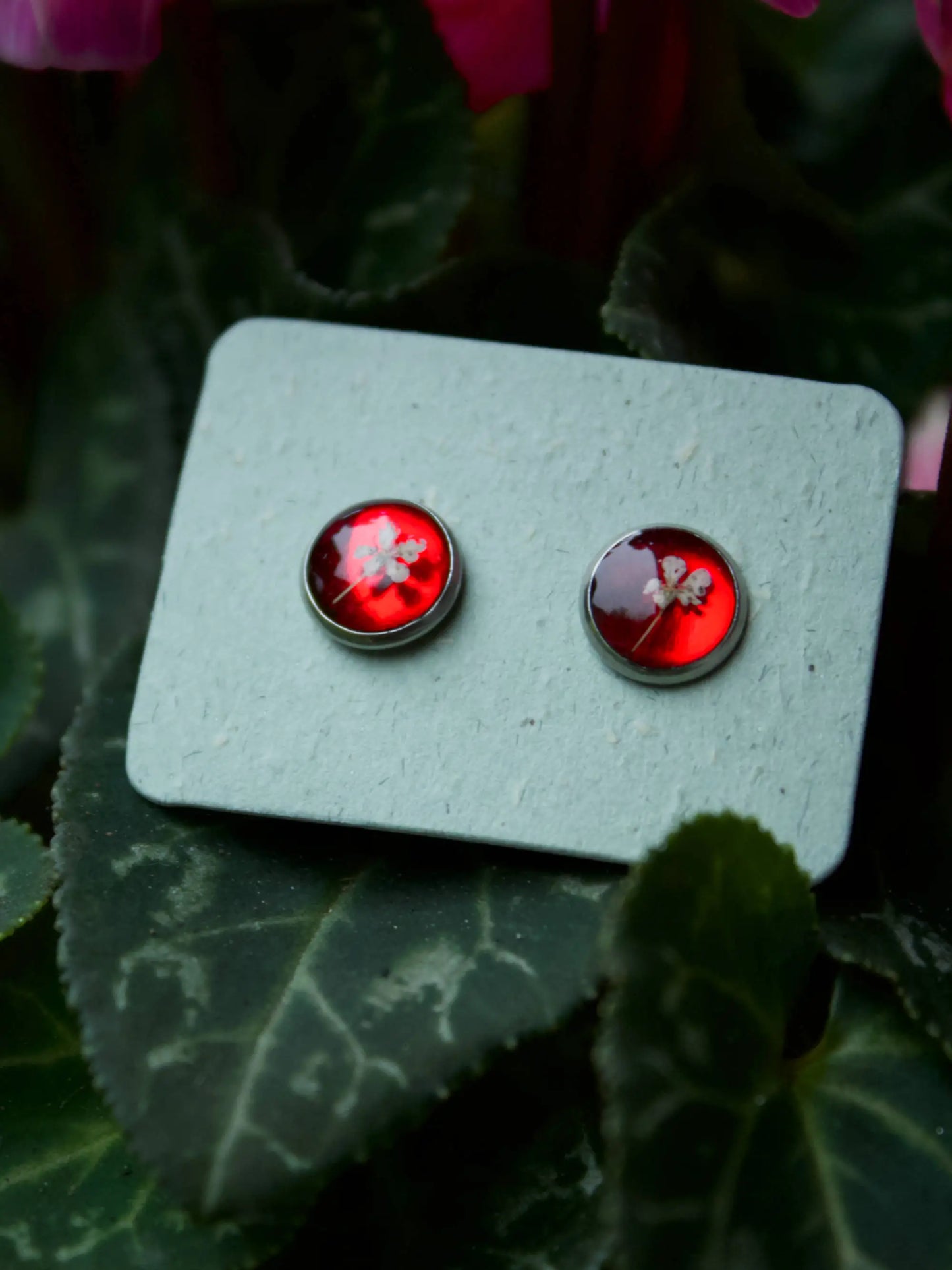 Orecchini a Perno Carota Selvatica