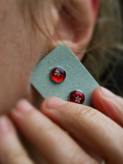 Orecchini a Perno Carota Selvatica