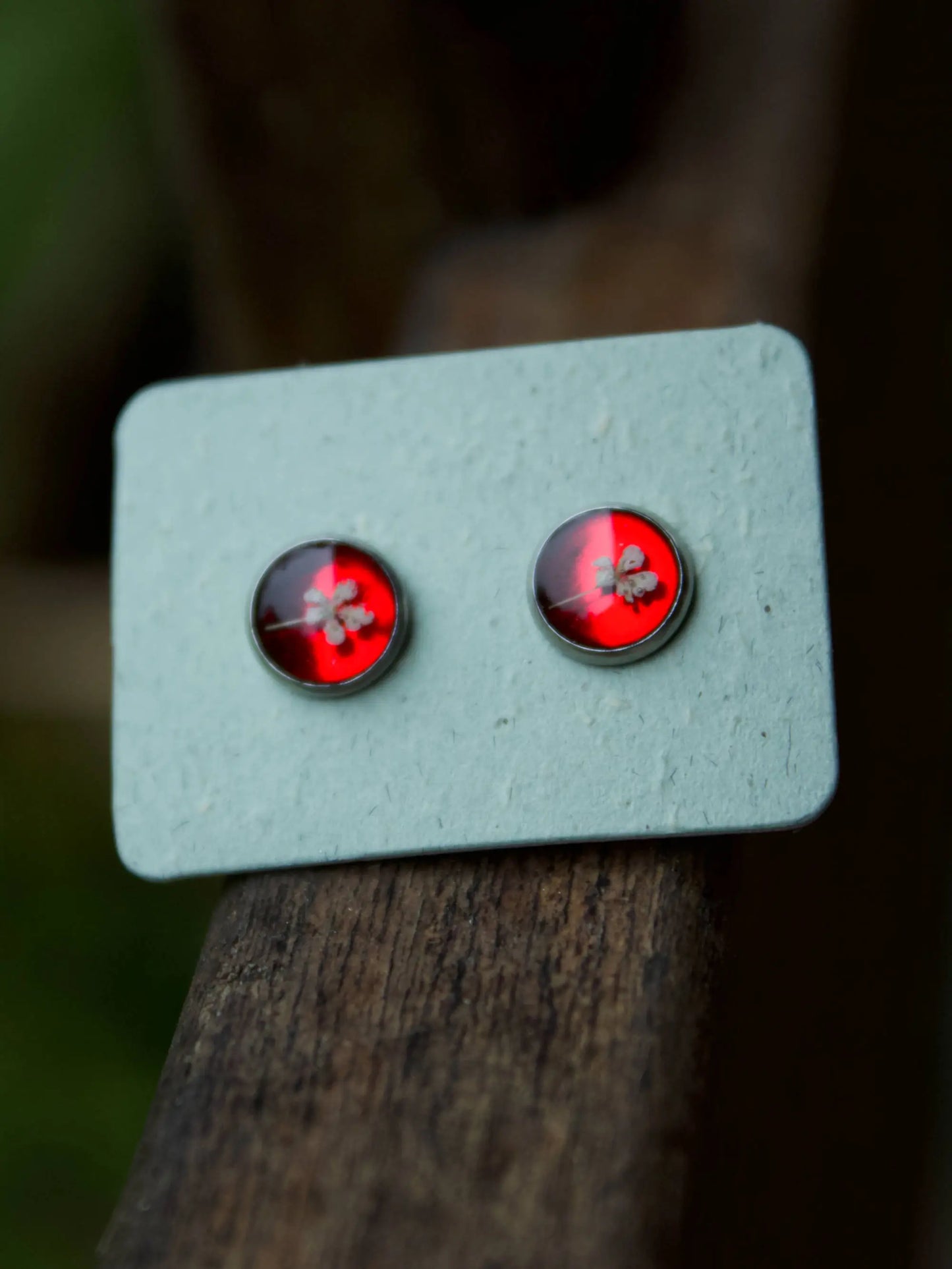 Orecchini a Perno Carota Selvatica