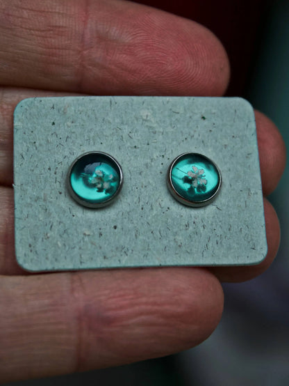 Orecchini a Perno Carota Selvatica